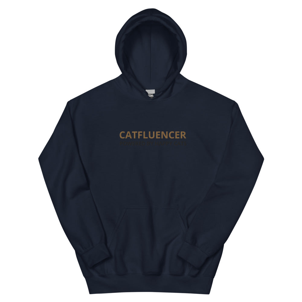 Luchtige Catfluencer Hoodie met geborduurd logo
